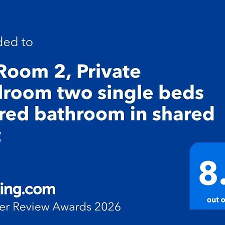 F7 2, Private Bedroom Two Single Beds Shared Bathroom In Shared Flat מסידה